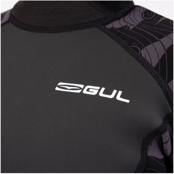2026 Gul Junior Response 3/2mm Flatlock Back Zip Wetsuit RE1322-C1 - Black / Contour Camo